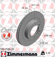 590.2586.20 Brzdový kotouč COAT Z ZIMMERMANN