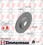 590.2587.20 Brzdový kotouč COAT Z ZIMMERMANN