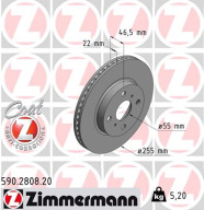 590.2808.20 Brzdový kotouč COAT Z ZIMMERMANN