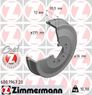 600.1967.20 Brzdový buben COAT Z ZIMMERMANN