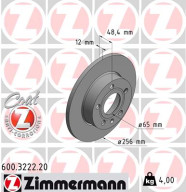 600.3222.20 Brzdový kotouč COAT Z ZIMMERMANN