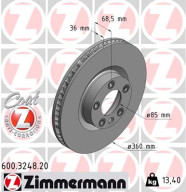 600.3248.20 Brzdový kotouč COAT Z ZIMMERMANN