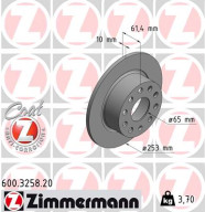 600.3258.20 Brzdový kotouč COAT Z ZIMMERMANN