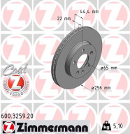 600.3259.20 Brzdový kotouč COAT Z ZIMMERMANN