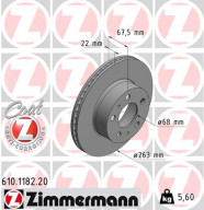 610.1182.20 Brzdový kotouč COAT Z ZIMMERMANN