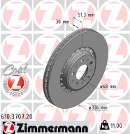 610.3707.20 Brzdový kotouč COAT Z ZIMMERMANN