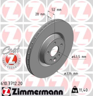 610.3712.20 Brzdový kotouč COAT Z ZIMMERMANN