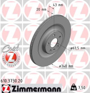 610.3730.20 Brzdový kotouč COAT Z ZIMMERMANN