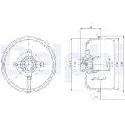 BF111 Brzdový buben DELPHI