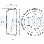 BF133 Brzdový buben DELPHI