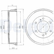 BF241 Brzdový buben DELPHI