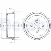 BF278 Brzdový buben DELPHI