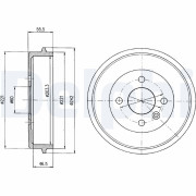 BF346 Brzdový buben DELPHI