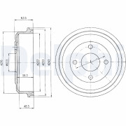 BF369 Brzdový buben DELPHI