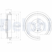 BF406 Brzdový buben DELPHI