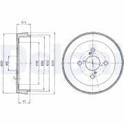BF411 Brzdový buben DELPHI