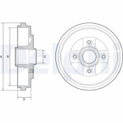 BF509 Brzdový buben DELPHI