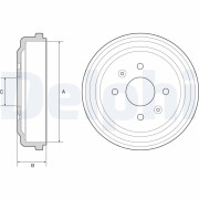 BF548 Brzdový buben DELPHI