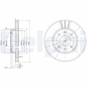 BG2330 Brzdový kotouč DELPHI