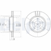 BG2377 Brzdový kotouč DELPHI