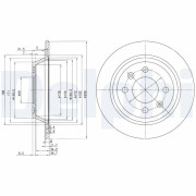 BG2420 Brzdový kotouč DELPHI