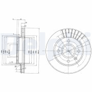 BG2440 Brzdový kotouč DELPHI