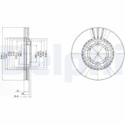 BG2513 Brzdový kotouč DELPHI