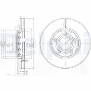 BG2518 Brzdový kotouč DELPHI