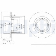 BG2580 Brzdový kotouč DELPHI