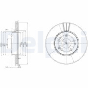BG2677 Brzdový kotouč DELPHI