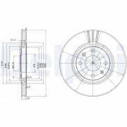 BG2690 Brzdový kotouč DELPHI