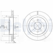 BG2758 Brzdový kotouč DELPHI