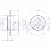 BG2759 Brzdový kotouč DELPHI