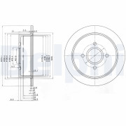 BG2781 Brzdový kotouč DELPHI