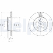 BG2906 Brzdový kotouč DELPHI