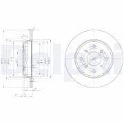 BG3062 Brzdový kotouč DELPHI