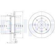 BG3337 Brzdový kotouč DELPHI