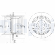 BG3419 Brzdový kotouč DELPHI