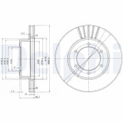 BG3423 Brzdový kotouč DELPHI