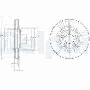 BG3511 Brzdový kotouč DELPHI