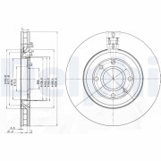 BG3529 Brzdový kotouč DELPHI