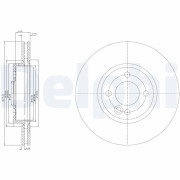 BG3661 Brzdový kotouč DELPHI