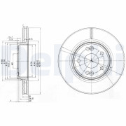 BG3733 Brzdový kotouč DELPHI