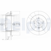 BG3736 Brzdový kotouč DELPHI
