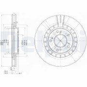 BG3796 Brzdový kotouč DELPHI