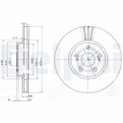 BG3823 Brzdový kotouč DELPHI