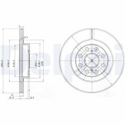 BG3825 Brzdový kotouč DELPHI