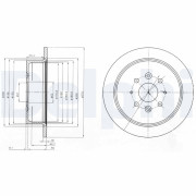 BG4018 Brzdový kotouč DELPHI