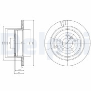 BG4021C Brzdový kotouč DELPHI