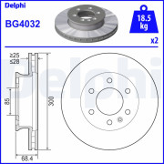 BG4032 Brzdový kotouč DELPHI